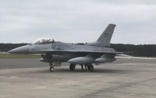 F-16 aircraft standing on the tarmac