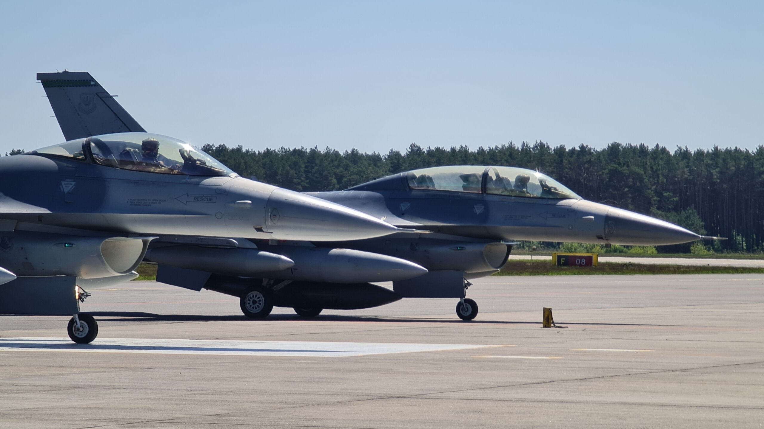 Two USAF F-16 arrived to Bydgoszcz – Strona Alioth